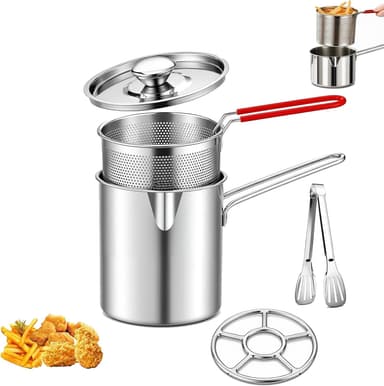 Genérica Panela inox com cesto